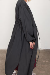 Black kimono coat