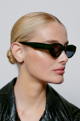 A.Kjærbede Winnie sunglasses dark green transparent