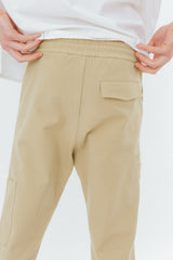 Sand drawstring joggers