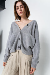 Unisex wool cardigan