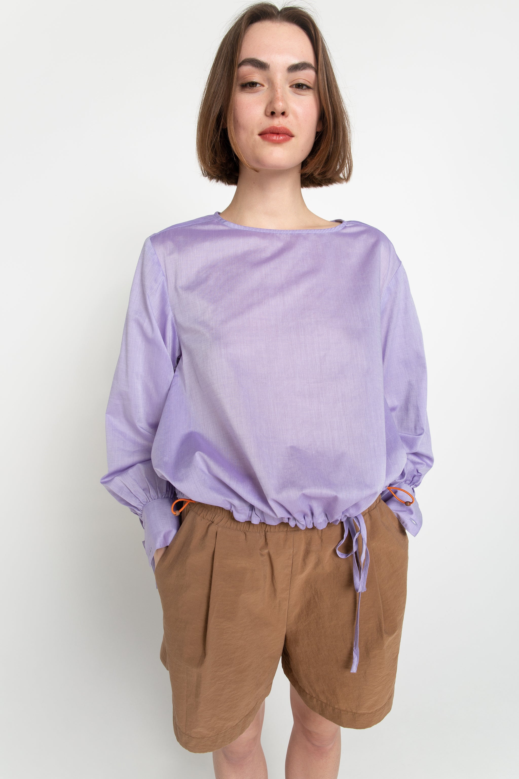 Lilac balloon sleeve blouse – Buffet Clothing